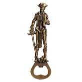 LSJ ORIGINAL pirate skeleton skull bottle opener in bronze for easy bottle opening
