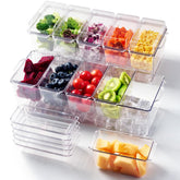 Luckore chilled condiment tray with ice compartment keeps toppings fresh.