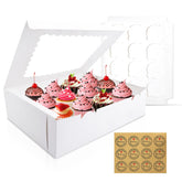 Luck.WH cupcake boxes with window for attractive event display