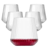 Lueumxc origami-style 14oz wine glass, shatterproof and party-ready.
