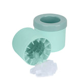 LUEXBOX cylinder ice mold blue stackable in freezer