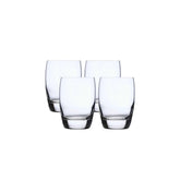 Luigi Bormioli Michelangelo 9 oz whisky glasses with laser-cut rims for refined sipping.