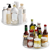 Lulltou lazy susan 9in top view enables easy spice access