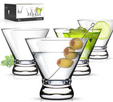 Luna Manta stemless martini glasses set of four for elegant entertaining