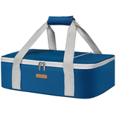 LUNCIA insulated casserole carrier front view highlights compact, durable design for potlucks.