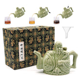 LURRIER Assassin's Teapot two-chambers design for dual beverages in one vessel