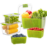 LUXEAR Fresh Container 18-cup for organized fridge storage and long-lasting produce freshness.
