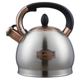 LUXGRACE tea kettle with whistle on stove, quick boiling.