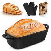 Lvmol bread pan ready for oven with even heat distribution for a golden crust.