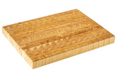 LW Handmade Larch Wood Canada end grain medium cutting board top view, ideal for spacious kitchen prep