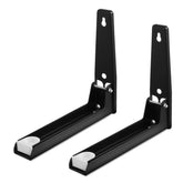 LXFNDZW microwave wall mount bracket foldable keeps counter space free and organized.