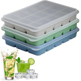 LYQOQYL ice cube trays set3 with removable lid for odor-free, easy-release cubes.