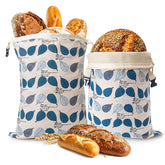 Lyvhoris beeswax bread bag exterior shows durable cotton for everyday freshness