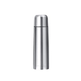 Lzznom stainless steel bottle at angle demonstrates insulation for all-day temperature control.