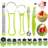 Machomby melon baller set front view for quick fruit prep.