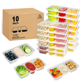 MACTANO 8oz snack container with secure lid seal for spill-free storage