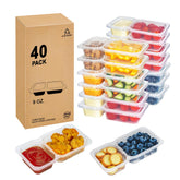 MACTANO 9oz snack container with lids closed, spill-safe for on-the-go meals.