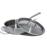 Made In 3.5-quart saute pan top view for even heating.