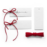 Maegmew place cards with velvet ribbon for elegant seating