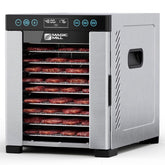 Magic Mill Pro dehydrator front view shows sturdy construction for even drying.
