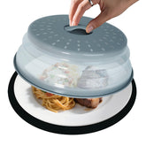 MAGJIUKE 12 inch microwave splatter cover protects plates while keeping food visible