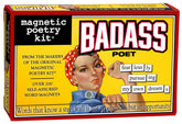Magnetic Poetry Badass Poet tiles in a box front, ready to spark creative writing.