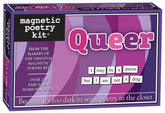 Magnetic Poetry Queer Kit tiles close-up for creative fridge poetry
