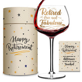 Mailabeeus retirement glass 16oz with quote for celebrations.