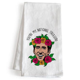 MAINEVENT You Are My National Treasure kitchen towel with quote artwork for lively kitchen display