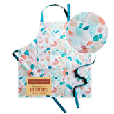 Maison d' Hermine apron with pocket, side view, convenient for cooking tasks.