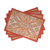 Maison d' Hermine Kashmir Paisley placemats, 13x19, front view with elegant holiday design.