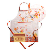 Maison d'Hermine Kelim Prairie apron with front pocket for convenient storage during cooking.