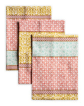 Maison d'Hermine Provence watercolor towels offer absorbent cotton for daily kitchen use.