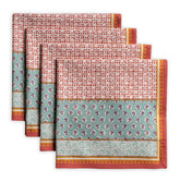 Maison d' Hermine napkins feature watercolor pattern for refined table elegance.