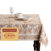 Maison d' Hermine watercolor design tablecloth enhances festive dining