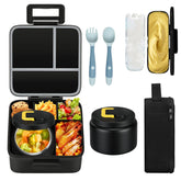 MAISON HUIS Bento Lunch Box with five compartments for organized meals at school