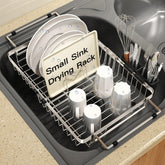 MAJALiS small expandable over-the-sink dish drainer for compact kitchens.