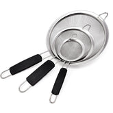Makerstep fine mesh strainer 3-3-8 inch for delicate rinsing and sifting