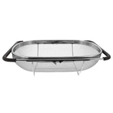 Makerstep over-the-sink colander basket with expandable design for versatile draining