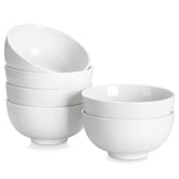 MALACASA 26oz porcelain soup bowls, round shape, ideal for soups and hot meals.