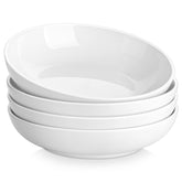 MALACASA large 42 oz porcelain pasta bowls for generous servings and family meals.