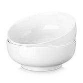 MALACASA serving bowls with 10-inch white porcelain and 114 oz capacity for gatherings.