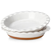 MALACASA Tara 9-inch pie pan interior view with easy release feature