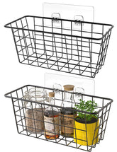 MaraFansie hanging kitchen baskets mounted over the door for easy pantry access