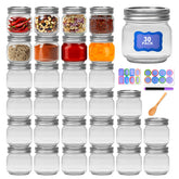 Maredash 8oz mason jar with lid, ideal for storing spices and jams.