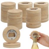 Marsrut bamboo bottle opener 30pcs with magnetic fridge hold for quick access