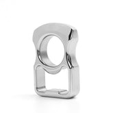 Marsrut beer bottle opener with brass-copper and silver finish highlights durable, stylish bottle opening