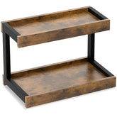 MARTY 2-tier spice rack top view keeps spices organized and accessible.