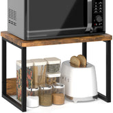 MARTY kitchen organizer front view with spacious spice and glass storage.