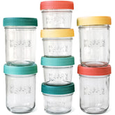 Mason Bottle 4oz breast milk storage jar with airtight glass design for safe, fresh storage.